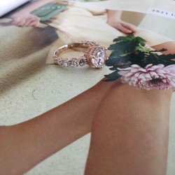 Pırlanta Montür Tek Taş Gümüş Yüzük Pırlanta Montür Tek Taş Gümüş Yüzük